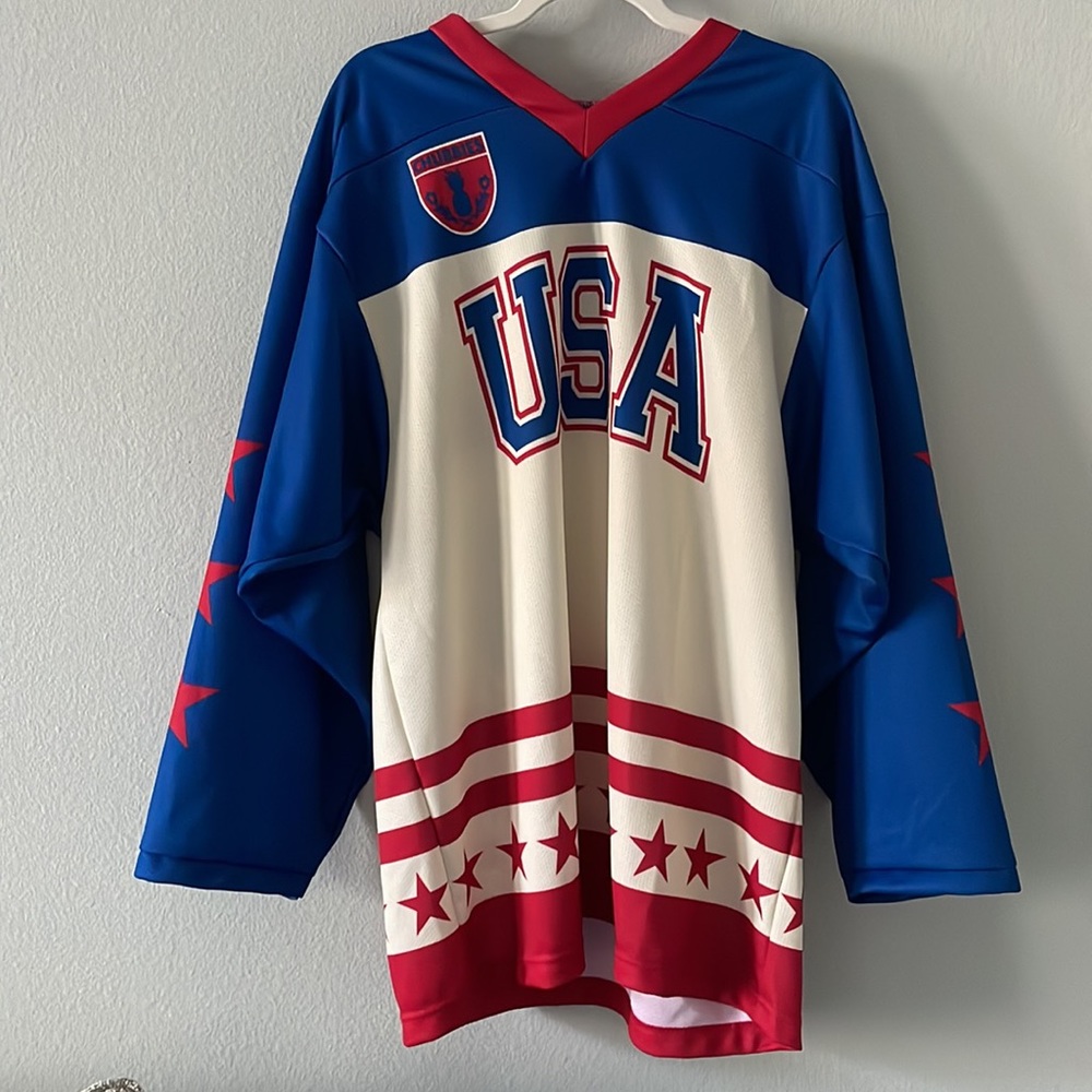 Chubbies Blue and Red USA Jersey